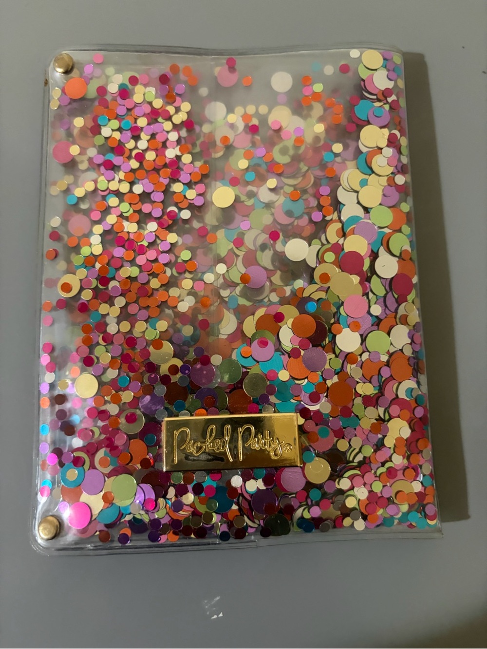 Multicolor Confetti Cover passport holder